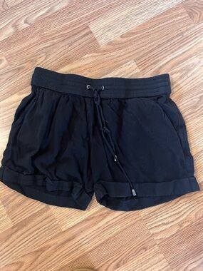 Agnes & Dora Black Drawstring Athletic Shorts